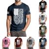 Men's Fashionable Casual Independence Day Printed Round Neck Short Sleeve T-Shirt Top