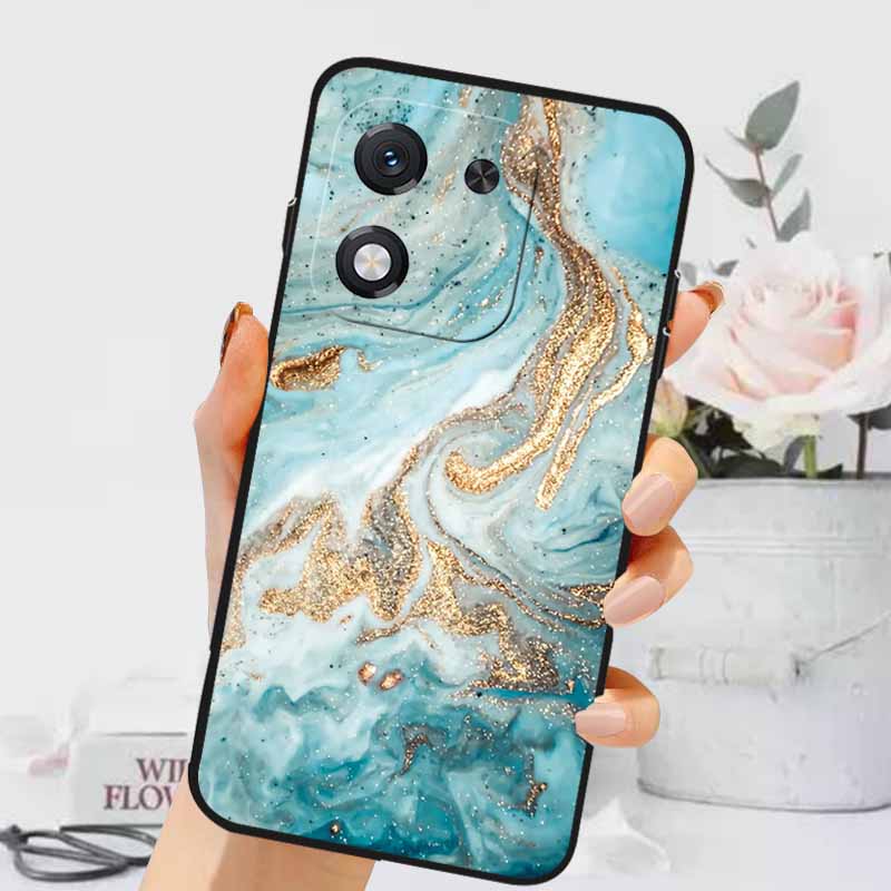 Чехол для Honor X70i 5G Роскошный Мраморный Силиконовый Мягкий Чехол для Телефона для Honor X70i 5G Защитная Задняя Крышка из ТПУ ABR-AN00 Coque Capa