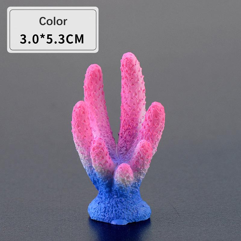 Красочные мини искусственные кораллы милые декоративные украшения для аквариума