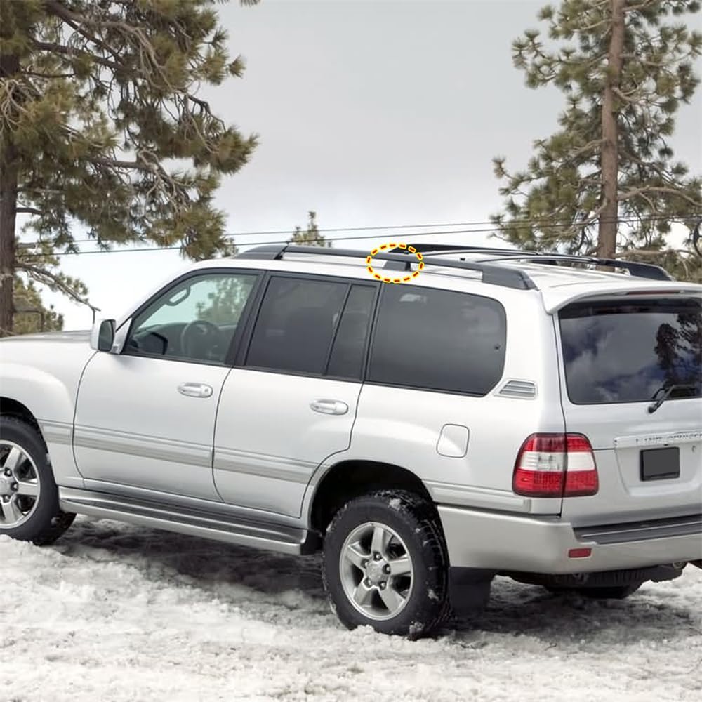 Для Toyota Land Cruiser LC100 FJ100 1998 1999 2000 2001 2002 Черный Внешний Багажник на Крышу Релинги Защитная Накладка на Центральную Часть Багажника Автоаксессуары 2 шт.