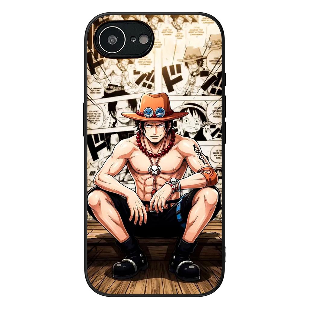 Portgas Ace One Piece Luffy Phone Cover for Motorola Moto E13 E20 E32 E22 E14 E15 G32 G60 G72 G7 G8 G82 G9 Plus Power Case