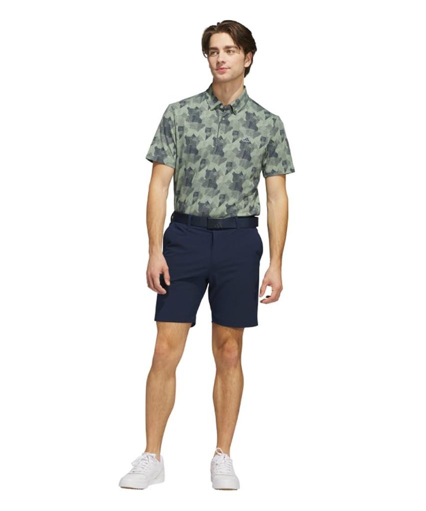 Футболка с коротким рукавом и градиентным графическим принтом Adidas Golf Beyond the Course для мужчин, темно-синяя/белая