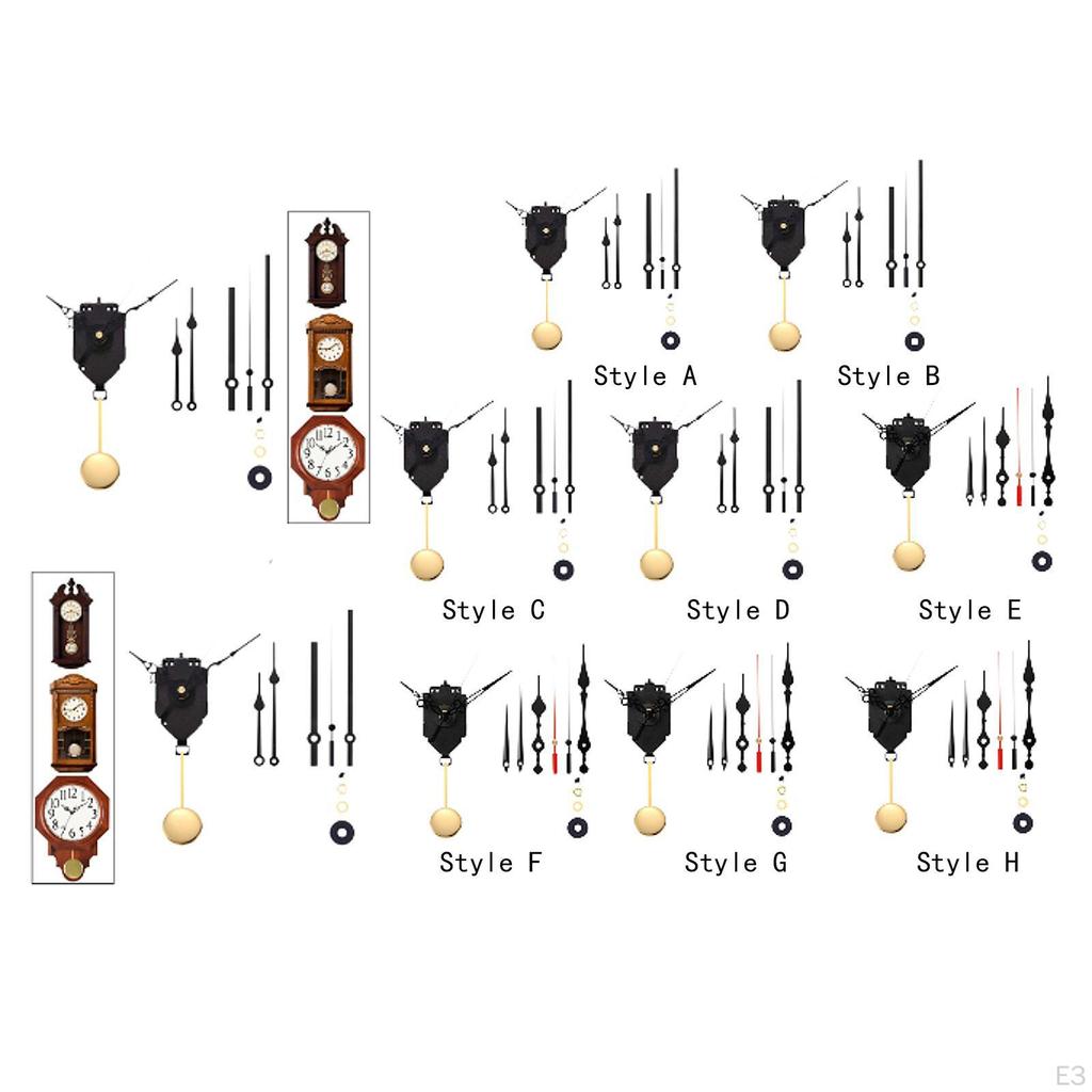 Современный набор для ремонта кварцевых маятниковых часов для домашнего декора