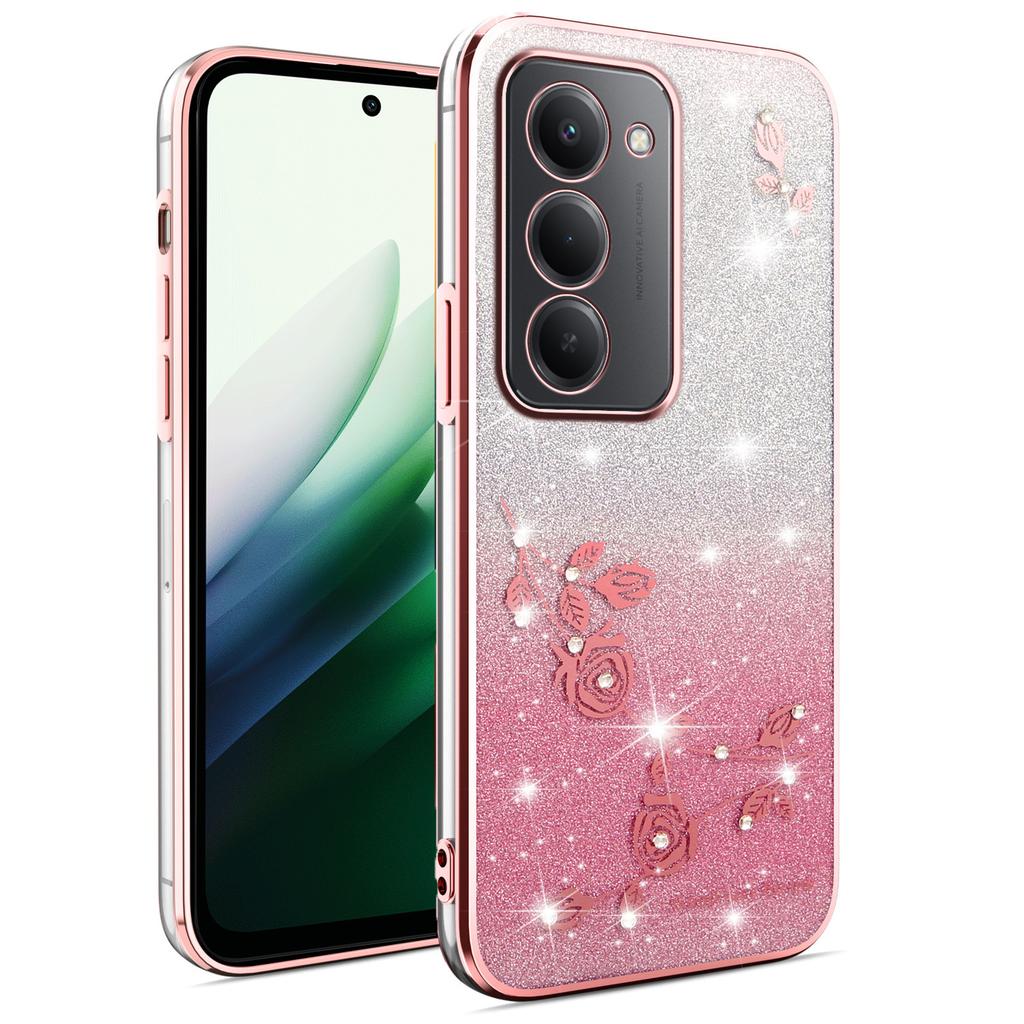 Для Xiaomi Redmi 15 4G (США) (171 мм) Чехол Цветок TPU Гибкий Градиентный Чехол для Телефона