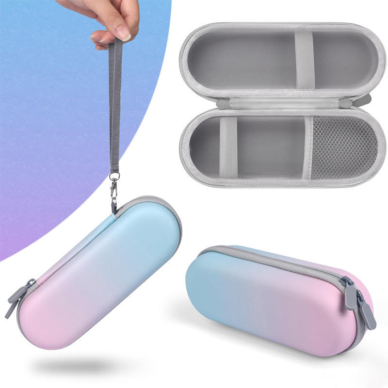 Waterproof Portable Electric Toothbrush Box Case with Secure Elastic Straps Breathable Mesh EVA Protective Holder Storage Box for Travel Storage