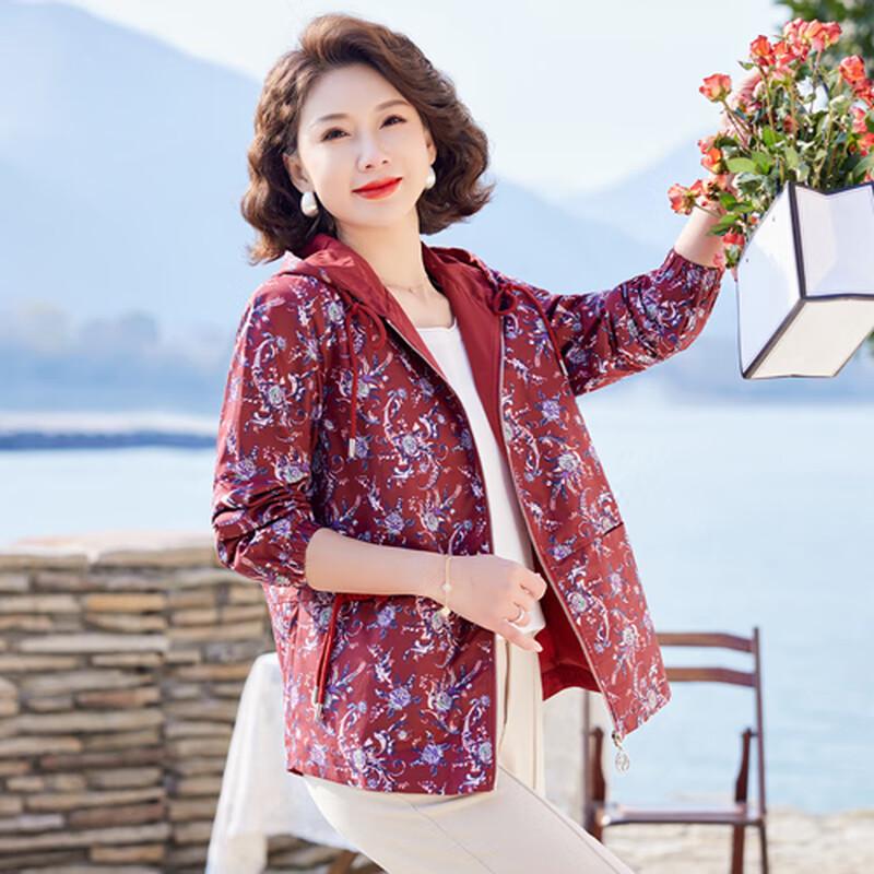 Женская повседневная куртка с капюшоном на молнии для среднего возраста