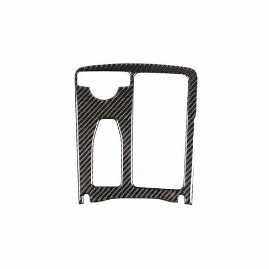 Real Carbon Fiber Gear Shift Box Panel Cover Trim For Benz C-Class W204 2008-14