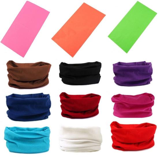 Женский однотонный велосипедный платок, бандана, шарф, головной убор, теплый