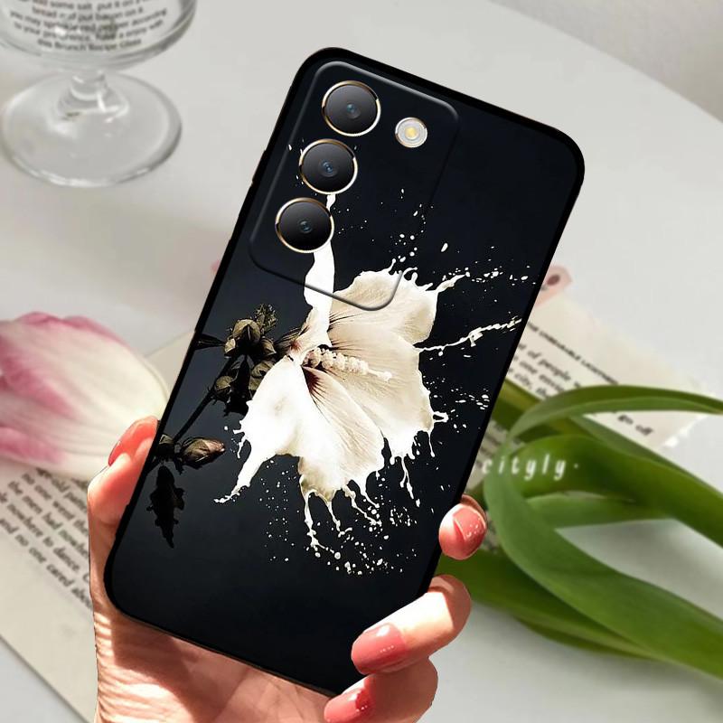 Чехол для Vivo V40 SE Крутые Животные Мягкий Силикон ТПУ Чехол для Телефона Для Vivo V40 SE 5G Задняя Крышка Бампер Защитник Мягкая Сумка ТПУ Capa
