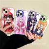 Мультяшный чехол для телефона Date A Live для IPhone 17 16 15 14 13 12 11 Pro MAX Матовый противоударный задний чехол Защита от падения Матовая крышка