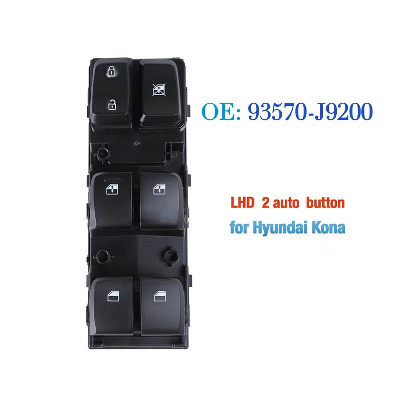 93570-J9200 93570J9200 For Hyundai Kona ,LHD Driver Side Electric Power Master Window Switch Glass Lifter Control Button