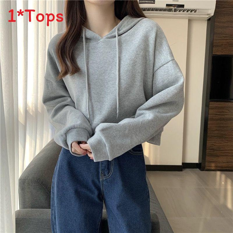 Womens Spring Hoodie With Embroidered Long Sleeves And Oversize Fit For Casual Wear