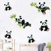 PVC Bamboo Panda Wall Sticker Cartoon Wallpaper Decal Kids Gift Panda Mural Decals  Bedroom