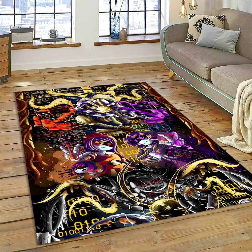 2025 New Style Murder Drones Uzi V Cartoon Robot Rug Carpet for Living Room Bedroom Home Decor, Floor Mat Non-slip Sofa Doormat