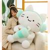 Plush Cat Toys Headset Milky Tea Cartoon Animals Fill Doll Xmas Gifts Garnish