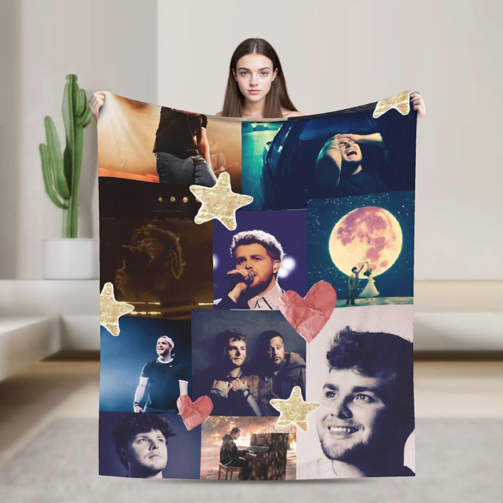 Alex Warren Rapper Blanket Decorative Flannel Bedding Throws For Home Decor Warm Soft Custom DIY Quality Bedspread