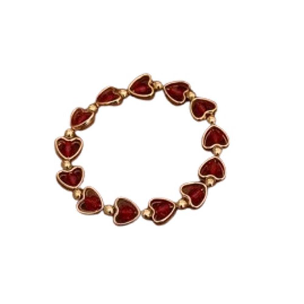 5Pcs/Set Gold Color Bohemian Beaded Bangle Ethnic Style Beach Jewelry Set  Valentine's Day