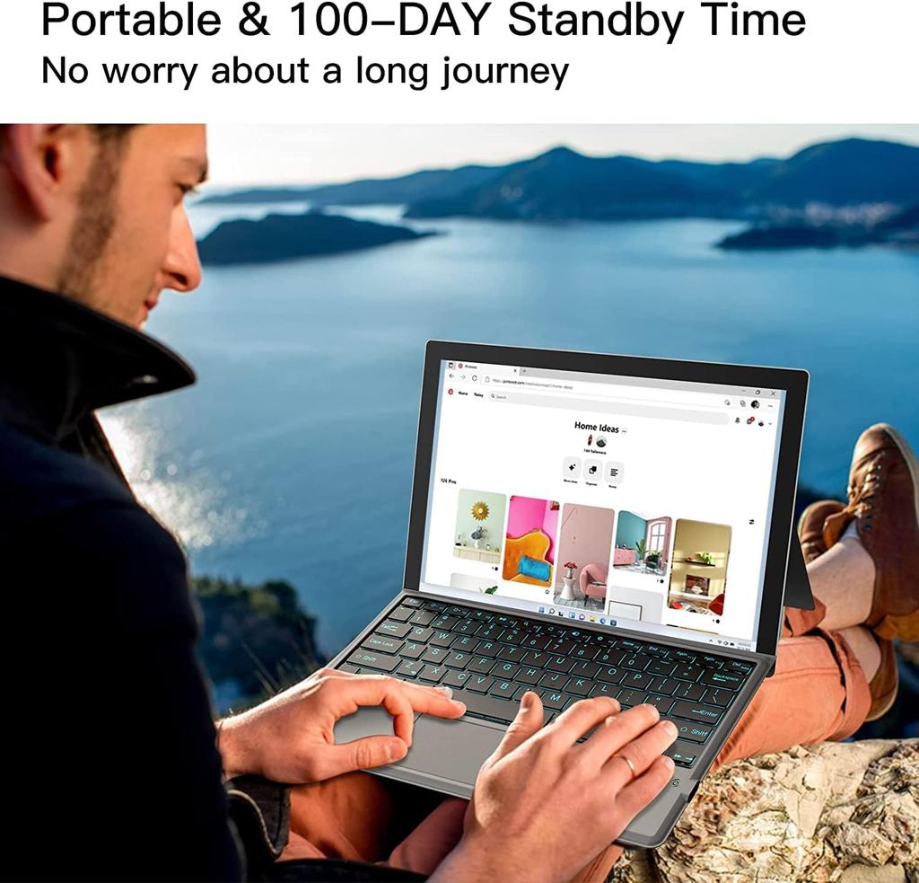 Клавиатура Surface Pro Pro Pro X с английской магнитной для планшета Surface Pro Pro Pro X с подсветкой 11/Pro 10/Surface 9/Surface 8/Pro Тачпад, с подсветкой,