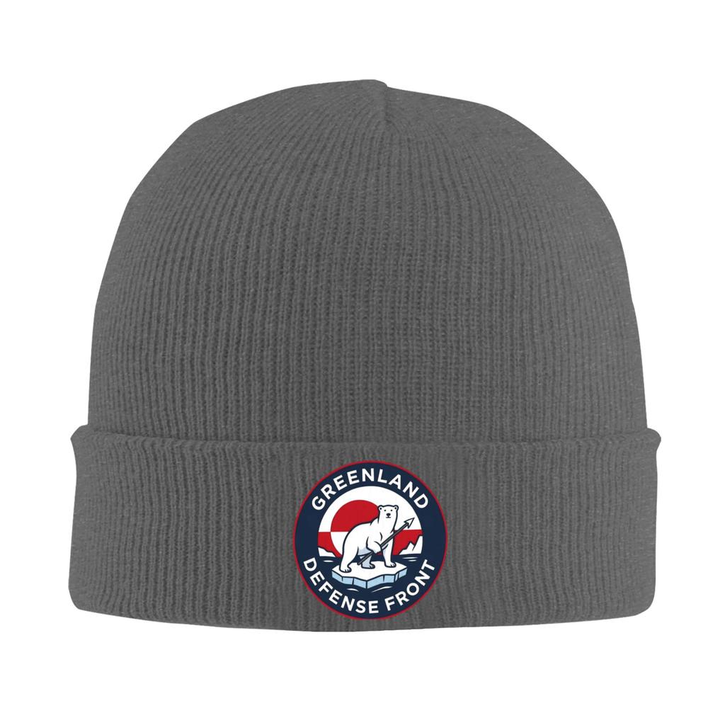 Greenland Defense Front Knitting Hat  Beanie Hats Kpop Elastic Men Women Unisex Bonnet Hats Autumn Winter Y2K Cool Caps Gift