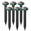 Pack Of 6 Solar Mole Equipment IP65 Mole Vole Repellers For Garden