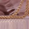 Ожерелье-цепочка из змеиной кости цвета розового золота для мужчин и женщин, ожерелье с сохранением цвета, подарок