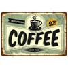 Metal Sign Coffee Tin Sign Posters Wall Decorations Vintage Cafe Retro Club Pub Bar Painting Home Decor Friends Wall Art Plaque