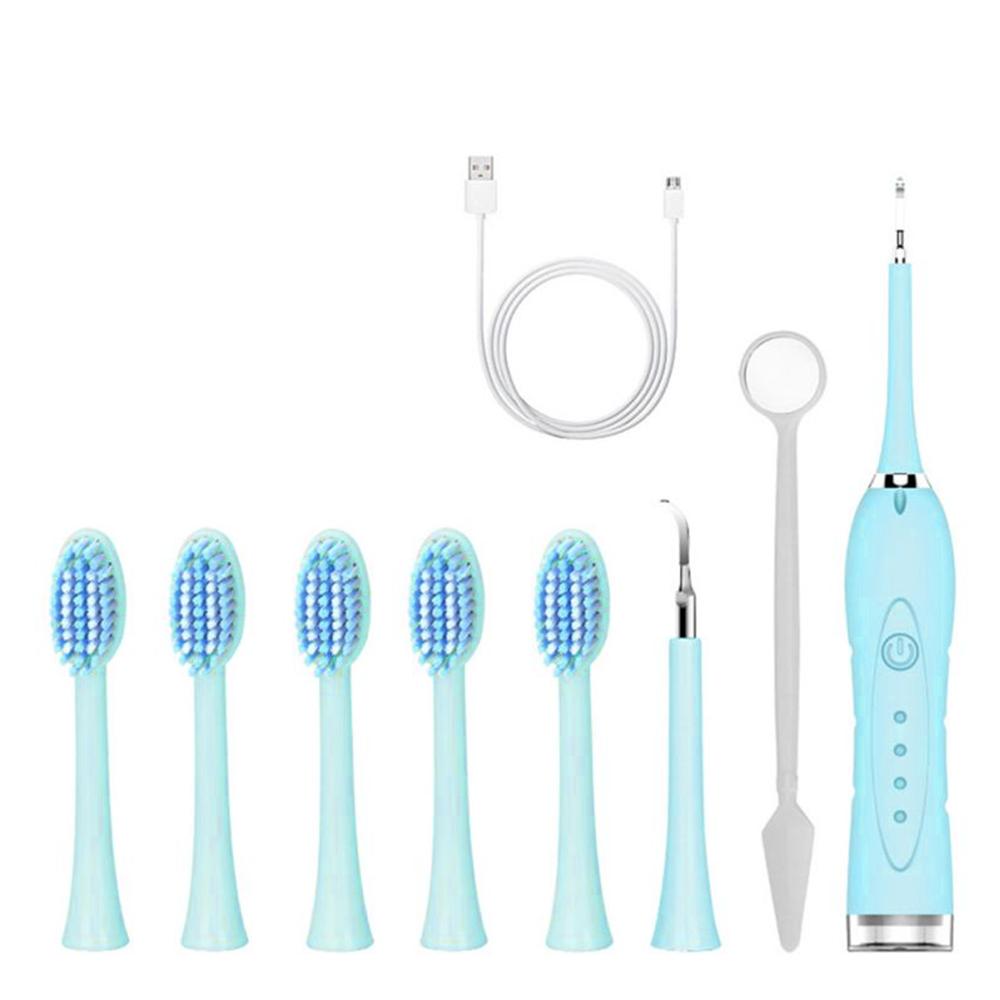 Звуковая электрическая зубная щетка, бытовая мягкая зубная щетка, USB-зарядка, скалер для удаления зубного камня, отбеливание зубов, удаление зубного налета