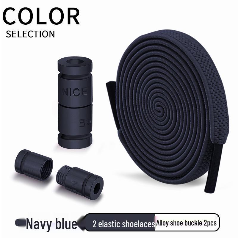 Green No-Tie Elastic Shoelace Buckle - Easy Fit for Men, Women & Children