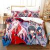 Kawaii Darling In The Franxx Bedding Set Single Twin Full Queen King Size Bed Set Aldult Kid Bedroom Duvetcover Sets Anime