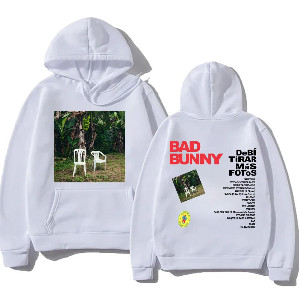 DTMF Debí Tirar Más Fotos Hoodies BAD BUNNY 2025 New Album Sweatshirt Harajuku High Street Pullover Fans Gift Fleece Streetwear