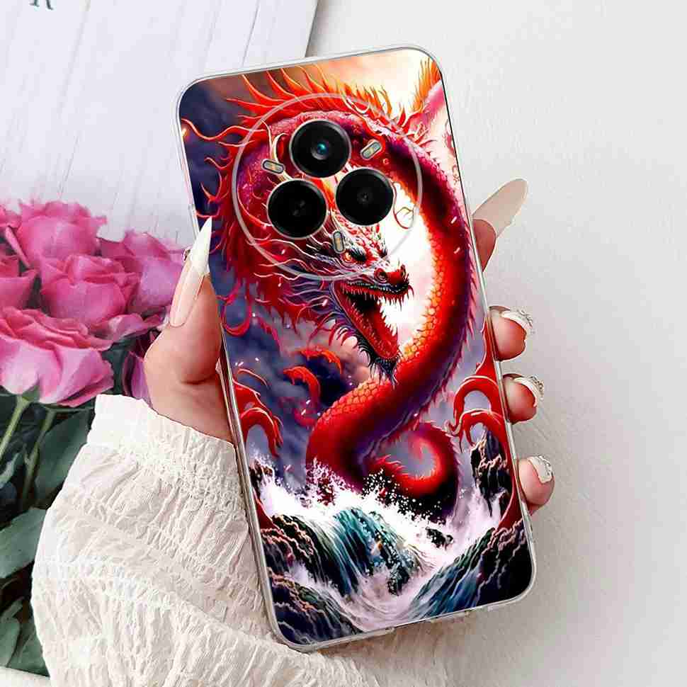 Чехол для Realme 14 Pro 5G RMX5056 Новый модный стиль Мягкий силиконовый чехол из ТПУ для Realme 14Pro+ 14Pro Plus 5G RMX5051 Защитный корпус-бампер