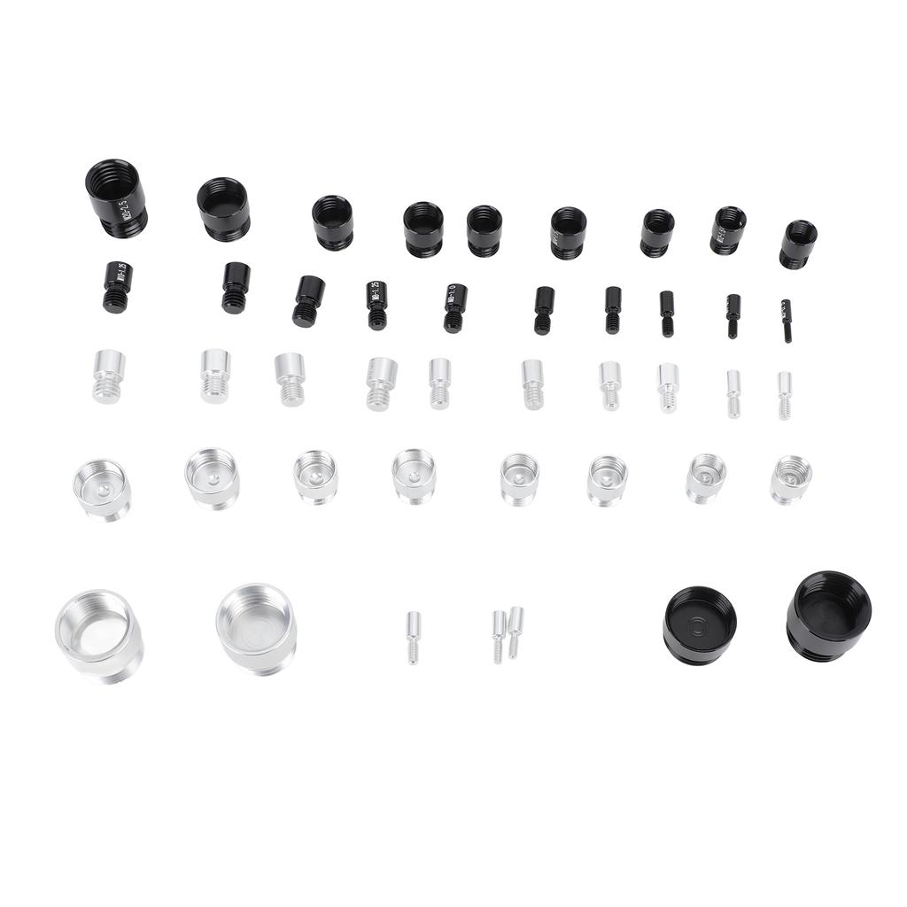 44 шт. Резьбомер для гаек и болтов Алюминиевый Высокоточный Идентификатор болтов и гаек с ящиком для хранения для имперской и