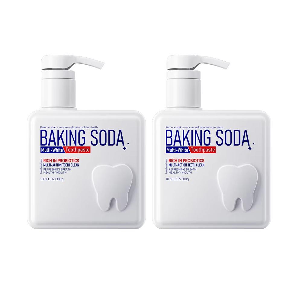 Пробиотическая отбеливающая зубная паста с пищевой содой для удаления желтых пятен на зубах и удаления белых зубов Clean Teeth Fresh Mouth 300 г