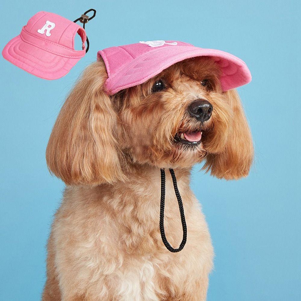 Washable Dog Sun Hat Lightweight Letter Cap NEW Dog Bonnet Cap Dog