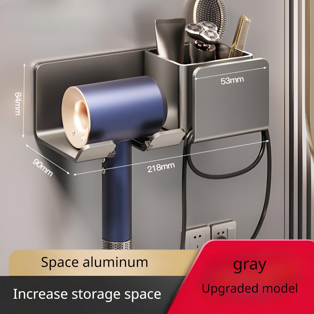 Полка для хранения фена для ванной комнаты, полка для хранения фена для ванной комнаты, настенный органайзер для полок