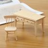 1:12 Wooden Dollhouse Furniture Desk Chair Scene Decoration Home Kids Play Toy Gift Life