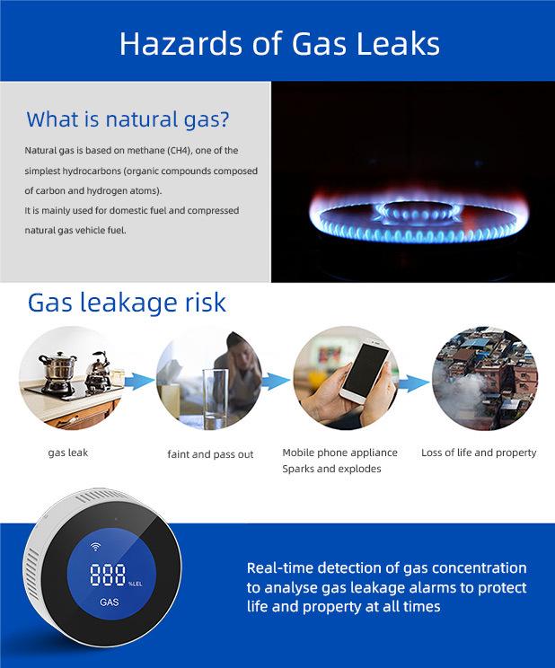 Граффити WiFi Детектор утечки природного газа Сигнализация