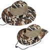 Fashion Outdoor Wide Brim Camouflage Fisherman Bucket Boonie Hat Anti UV Cap