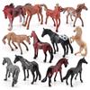 Simulation Animal Horse Model Series Mini Sharma Morgan Horse Hanover Horse Mini 12-Piece Animal Set