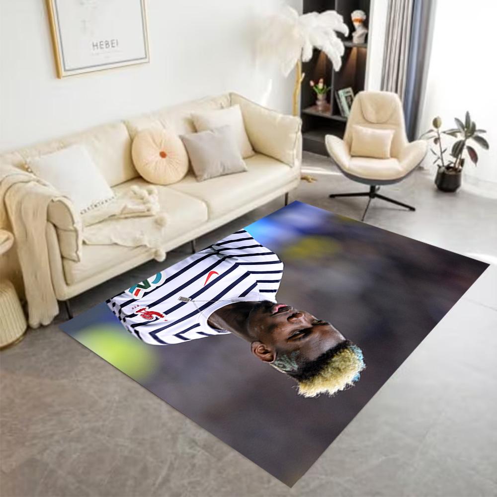 Manchester Player Portrait Floor Rug Office Rug Suitable for Entryway Kitchen Foyer Playrooms Anti-slip Rug Decorate Offices Best for Christmas