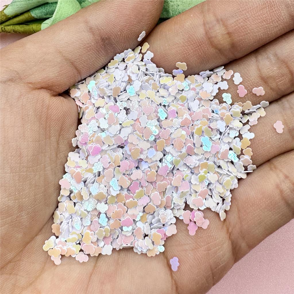 Декор для вечеринки, акриловые мини-блестки, 1000 шт., модные аксессуары из ПВХ, милые облачные аксессуары 2,5*3,2 мм