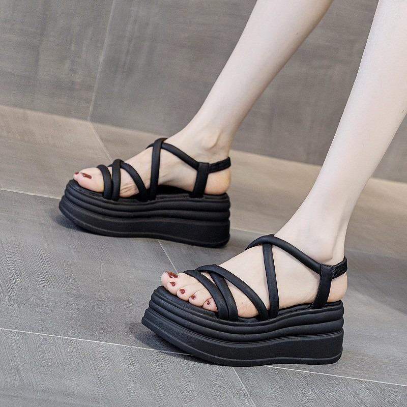 Beach Style Platform Heel Sandals