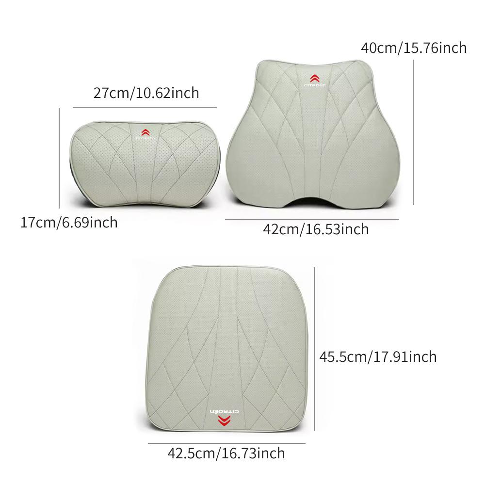 Car Neck Pillow Seat Cushion Lumbar Support Auto Interiors For Citroen C4 C3 C5 C2 Berlingo C-Elysee C4-Picasso C4-Aircross DS