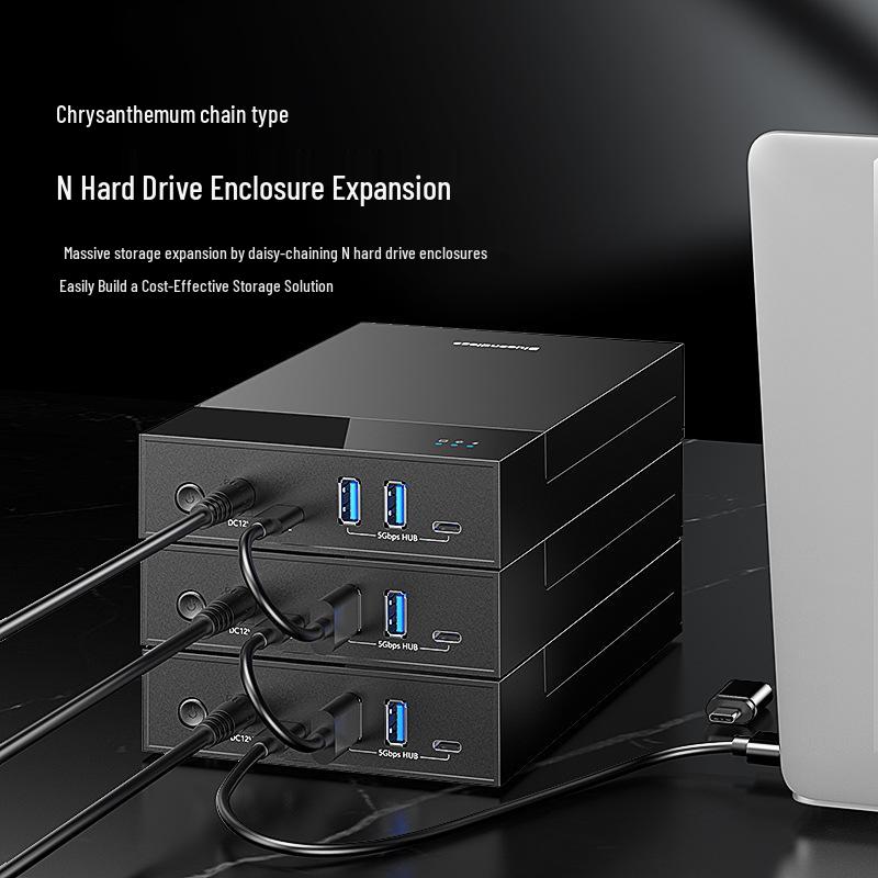 Внешний корпус для 3,5-дюймового настольного HDD с USB 3.0 и док-станцией SATA на 20 ТБ