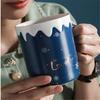 Милые керамические кружки для кофе эспрессо с изображением белого медведя, чашка для завтрака на кухне, переносная фарфоровая кружка для питья чая и воды для пары и семьи