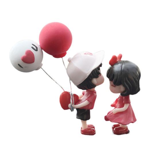 Украшения для автомобиля Милые мультяшные фигурки парочек Фигурки воздушные шары Украшения для салона автомобиля Приборная панель