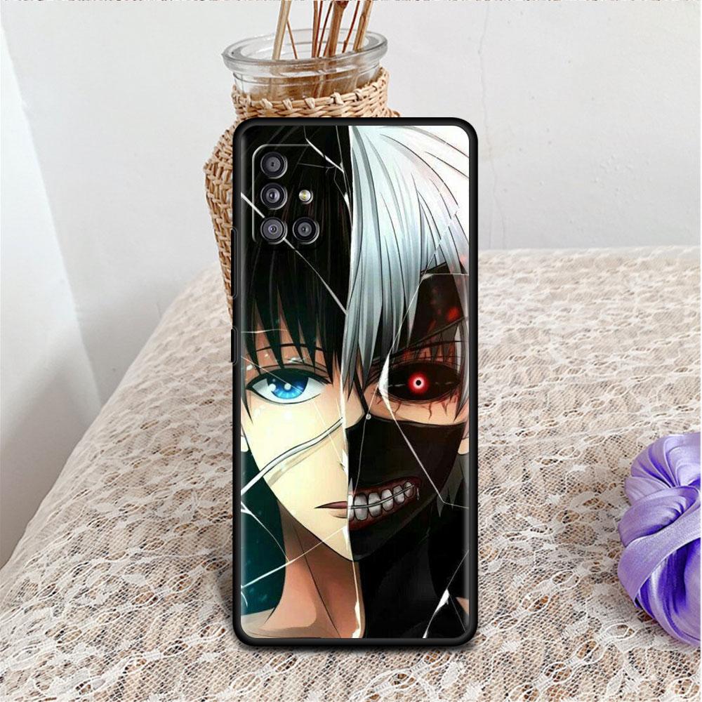 Чехол для Samsung Galaxy A52 A12 A51 A32 A71 A21s A22 A11 A02s A03 A23 A13 A53 A41 A31 A72, мягкий чехол для телефона в стиле аниме Tokyo Ghoul Sac