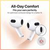 Third Generation Air 3nd Sports Daily Use Bluetooth Earbuds IPX4 Sweatproof Spatial Audio with Head Tracking Wireless Charging Design