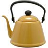 Nodahoro Drip Kettle, 2L, Enamel, Gas/IH Compatible, Narrow Mouth, Made In Japan, Camel, DK-200CA