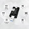 6-in-1 Type-C USB Card Reader, Flip Cover to Micro Adapter for Smartphones and Computers, USB2.0 OTG Card, with A and C Types